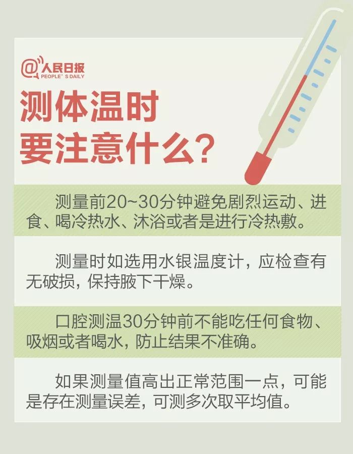 规范测量体温：测量体温标准温度 